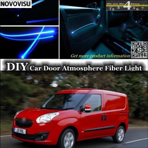NOVOVISU For Vauxhall Combo interior Ambient Light Atmosphere Fiber Optic Lights Inside Door Panel illumination Not EL light