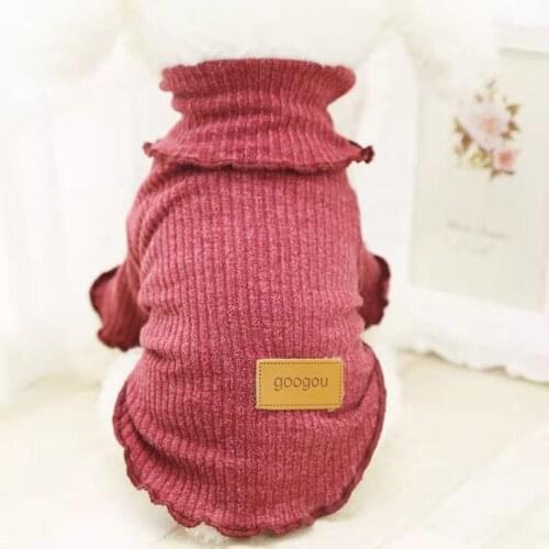 Autumn and winter dog sweater warm cat dog clothes for small dogs teddy french bulldog Pomeranian chihuahua poodle