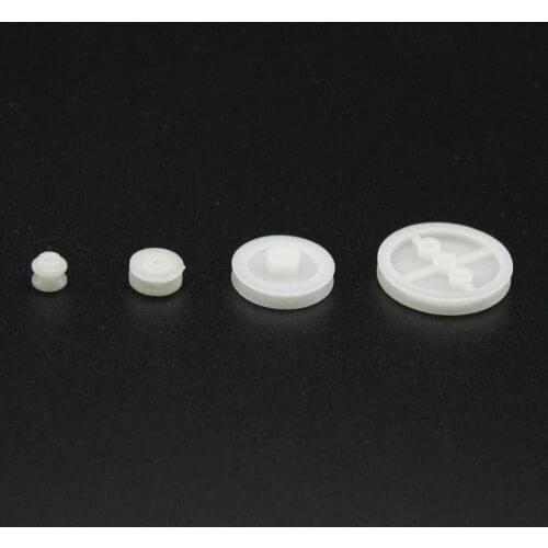 Plastic tires toy car wheels belt pulley spare parts aperture tightly matched diy small remote control wheel pulley for 2mm axis