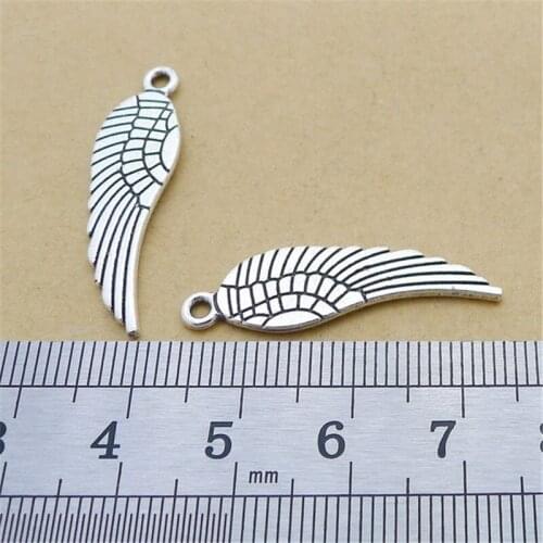 Wings Charm Pendants Jewelry Making Finding DIY Bracelet Necklace Earring Accessories Handmade 5pcs