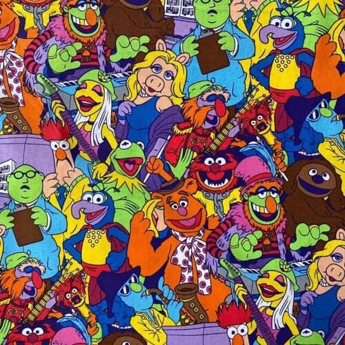 Half Meter Cotton Fabric printed DIY Handmade Tablecloth Pillow Soft Baby Clothing Cartoon Sewing Quilting Fabrics For Patchwork