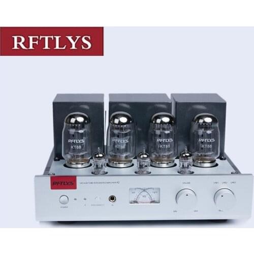 Latest Upgrade 35W*2 (RMS 8 Ω) KT88 Push Pull Tube Amplifier Integrated 12AU7 12AX7 Lamp AMP With Bluetooth