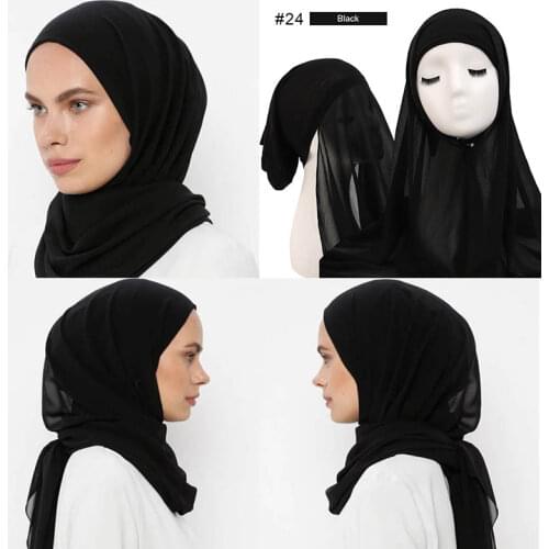 Muslim Kids Girls Hijab Amira Islamic Scarf One Piece Turban Hat Underscarf Instant Ready To Wear Head Wrap Shawl Ramadan Arab