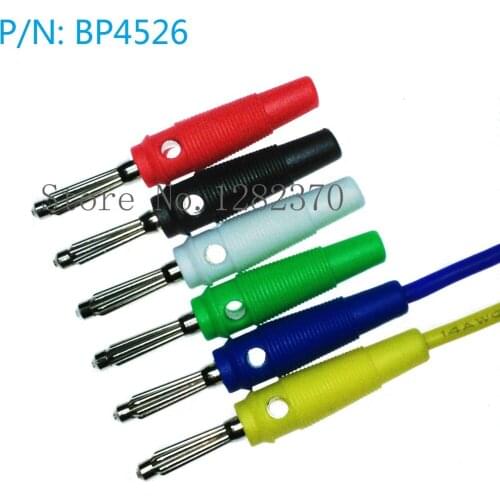 [SA] BP4526 quality copper-free solder a large current high elastic side 4mm banana plug connector can be superimposed --100pcs