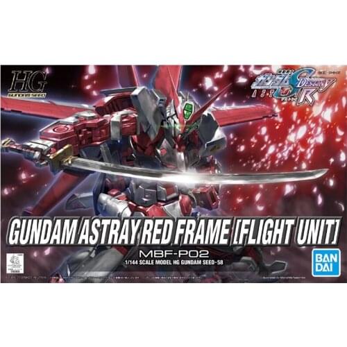 Bandai Gundam Assembly Model HG SEED Astray Red Frame Flight Unit PVC Action Figure Collection Anime Figure Toys Model For Kid