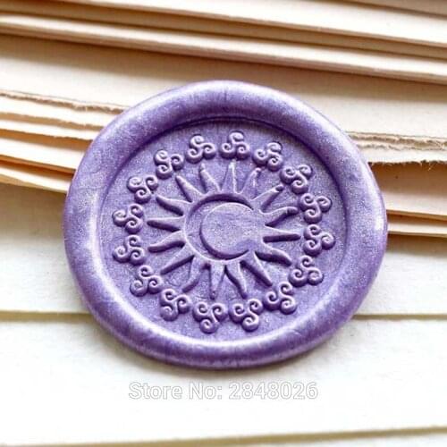 Sun and moon Seal Stamp,Sun seal stamp,Party Wax Seal Stamp Kit, wedding invitation seals,gift packing moon seal