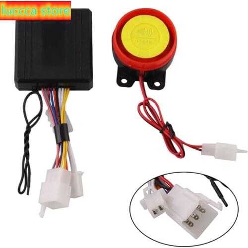 Universal 12V motorcycle alarm system Scooter burglar alarm security Control key General car accessories