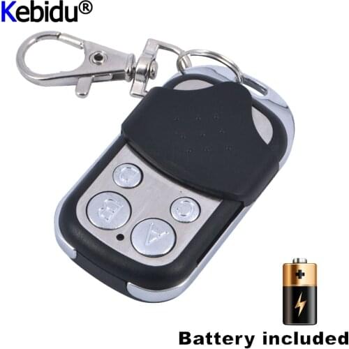 12V 27A 4 Channel Universal Wireless 433MHZ Electric Gate Garage Door Cloning Remote Control Gate Copy Code With Key Fob