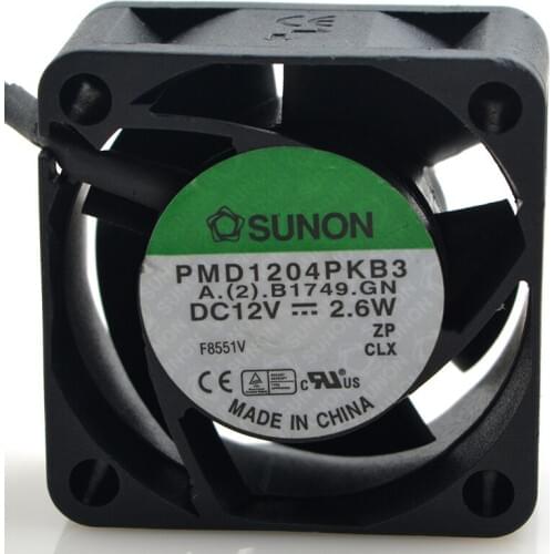 SUNON PMD1204PKB3 12V 2.6W 4020 4CM cm double ball temperature control fan