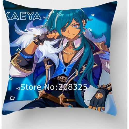 ZENGIA Kaeya Pillow Case Anime Cushion Cover Pillow Cover Decorative Pillows For Sofa Home Decor Pillowcase