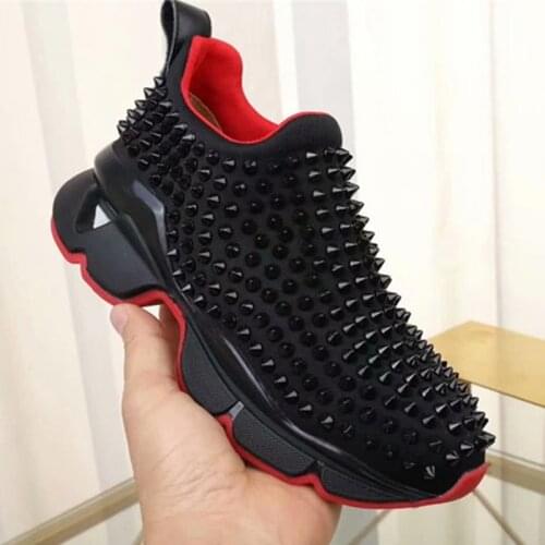 Sneakers Women Vulcanized 2021 Woman Rivet Sports Shoes Female Platform Wedges Ladies Leopard Casual Slip On Footwear Plus Size