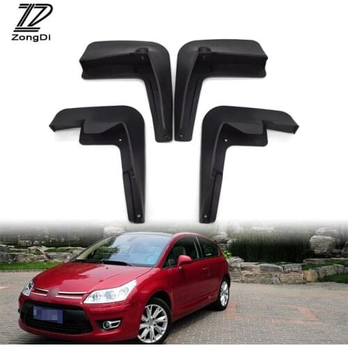 ZZD Car Mudflaps Fit For 2004 2005 2006 2007 2008 2009 2010 Citroen C4 Hatchback Accessories Front Rear Mudguards Fenders