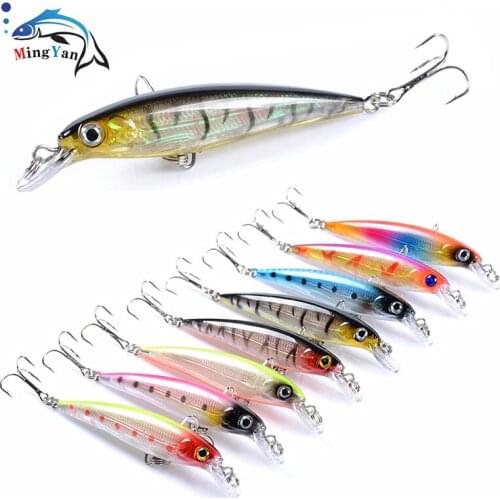 1pcs 7.3g 9cm 8 Colors Hard Bait Minnow Fishing Lures Peche Bass Trolling Artificial Hard Bait Crankbait Carp Fishing Tackle