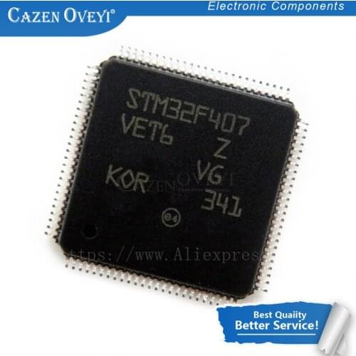 1pcs/lot STM32F407VET6 LQFP100 STM32F407 QFP ARM In Stock