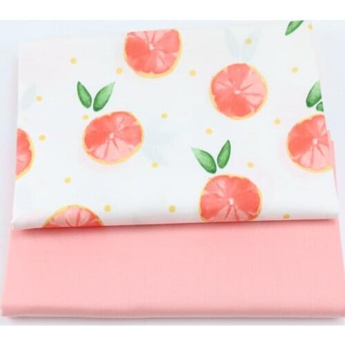 160CM*50CM fruit orange cotton fabric sewing baby cloth infant linens kids bedding fabric cushion patchwork fabric tissue