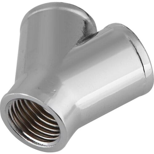 3 Way Y-Splitter Crossover Coupling Brass Water Cooling Seal Fitting Connector G1/4" Female Thread For Computer Cooling System