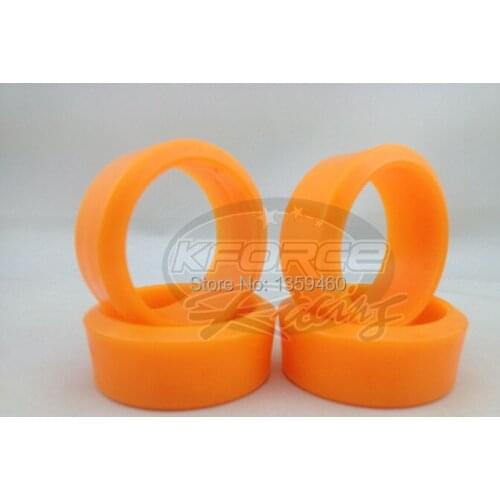 4pcs RC Hard 5 Degree Drift Tires Tyre(Light Orange) fits for 1:10 Drift Car 1/10 Drift Tire