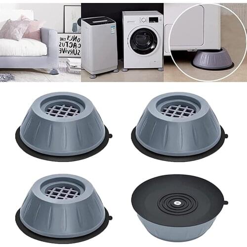 4PCS Washing Machine Rubber Mat Universal Anti-Vibration Feet Pads Dryer Refrigerator Base Fixed Anti-Vibration Legs Pad