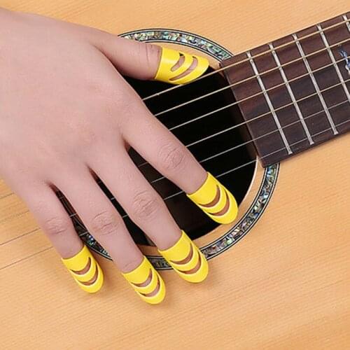 5pcs Guitar Finger Picks Thumb Fingertip Protector Plectrums for Acoustic Electric Guitarra Guitar Bass Banjo Ukulele Part