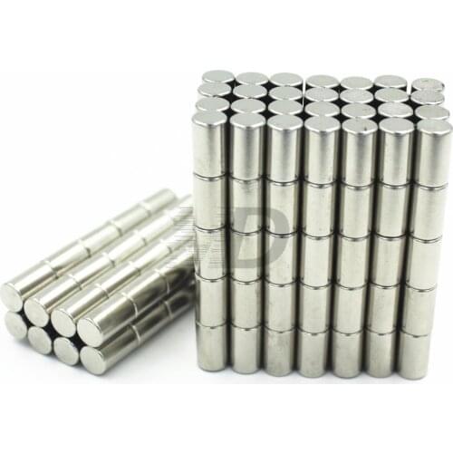 500pcs Neodymium N35 Dia 6mm X 10mm Strong Magnets Tiny Disc NdFeB Rare Earth For Crafts Models Fridge Sticking magnet 6x10mm