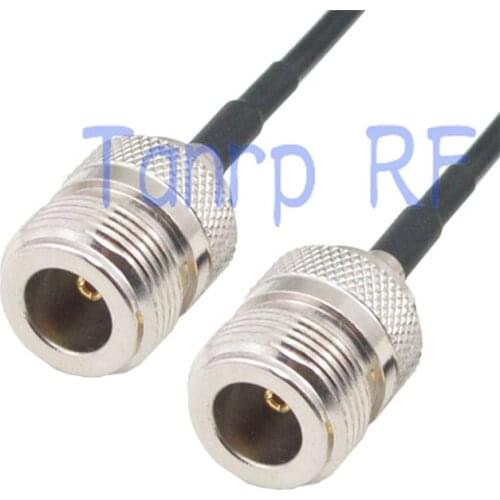 8in N female jack to N female jack RF connector adapter 20CM Pigtail coaxial jumper cable RG174 extension cord