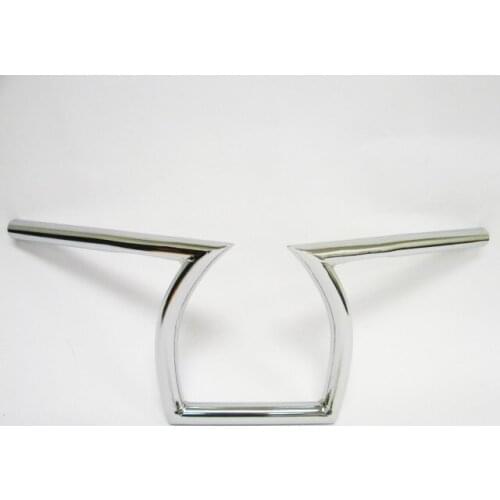 Freeahipping Chrome Drag 25mm handle bar Handlebars 1" Z Bars 8-3/4" Rise for Harley Custom Chopper Bobber Cruiser