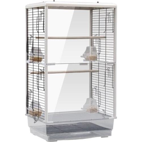 Large watch peony tiger parrot cage large acrylic transparent bird cage bird cage decoration hammock tent nest