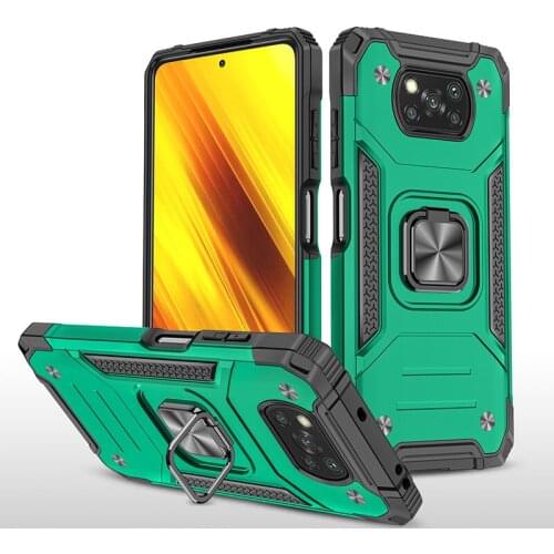 2021 Cover Case for Xiaomi POCO X3 NFC Armor Drop Shockproof Car Holder Magnetic Ring Case POCO X3 Pro Phone Case POCO X3 Global