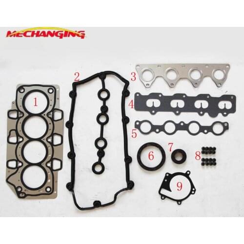 For CHERY A1 OR QQ KIMO OR FACE 1.3 Engine Gasket SQR473F 473H METAL Car Accessories Full Gasket Set 473H-10000A10A