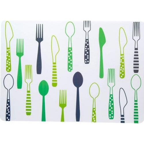 European Waterproof Table Mat Plastic Heat Pad Creative Printing Place Mat Bowl Mat Pot Rectangular Pp Insulation Mat