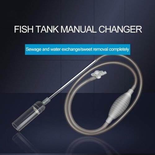 1.5/1.7/2.6m Aquarium Clear Tool Vacuum Water Change Changer Cleaner Fish Tank Siphon Pump Manual Aquarium Filter Cleaning Tools