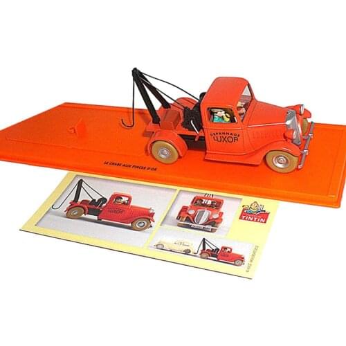 Diecast 1:64 Cartoon Alloy Car Model The Adventures of Tintin Toy Nostalgic Classic Vehicle Decoration Collection Toys Display