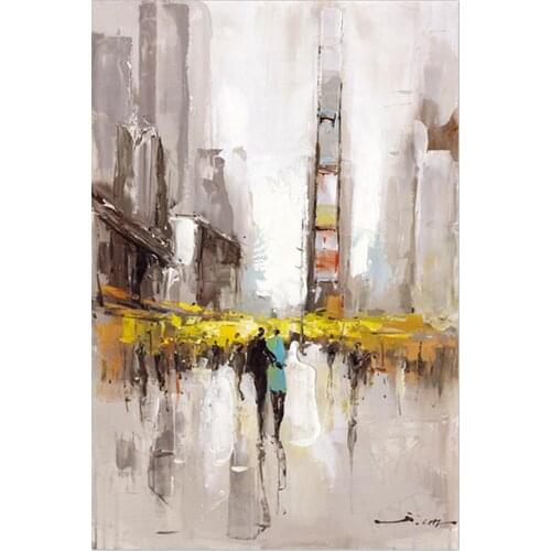 MYT Free Shipping Building Wall Canvas Painting Art Decoration Picture Oil Painting for Home Living Room Wedding Decration