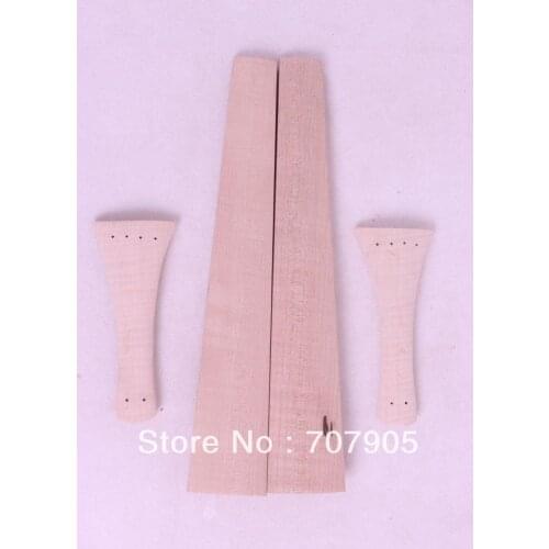 New 4/4 violin Baroque parts, 2pcs maple tailpiece fingerboard #E11