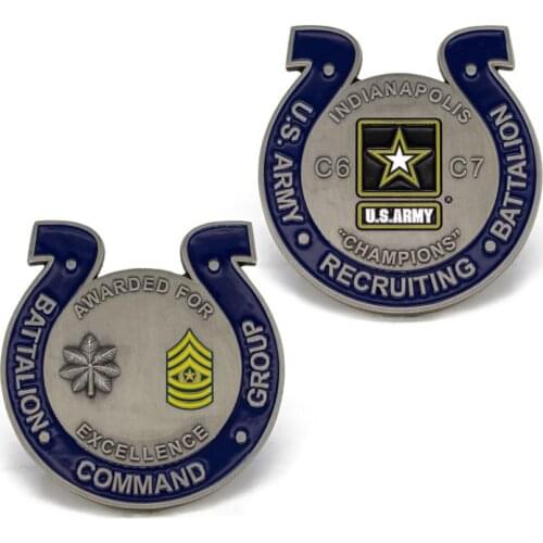 New plating silver coin Free design military memorial metal coin