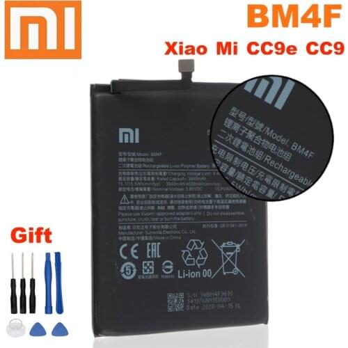 Xiao Mi Original Replacement Battery BM4F For Xiaomi Xiaomi CC9 CC9e CC9 e Mi A3 Authentic Phone Battery 4030mAh