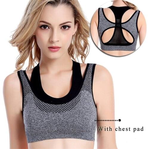 Fake two-piece sports bra anti-shock no steel ring super breathable quick-drying fitness vest-type seamless underwear