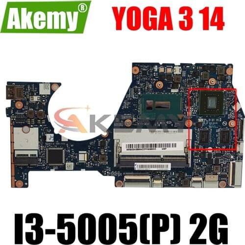 For Applicable lenovo to YOGA3-14 notebook motherboard I3-5005(P) 2G number NM-A381 FRU 5B20K78778 5B20K78775