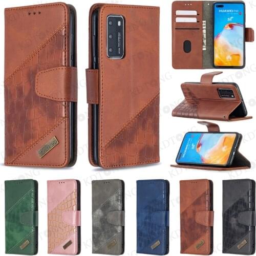 Luxury Wallet Leather Case For Huawei P50 P40 P30 Pro P Smart Z Y9 Y7 Y6 Y5 P Nova 4E with Card Slot Bracket Protective Case
