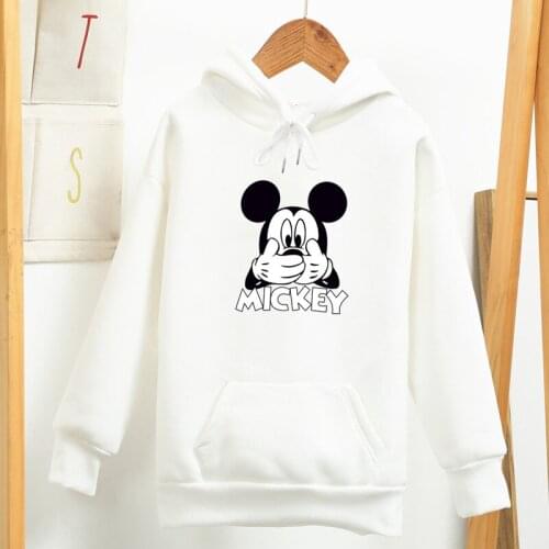 Disney Mickey Mouse Funny Hoodies Women Men Autumn Winter Long Sleeve Sweatshirt Anime Hip Hop Hoody Streetwear Tops Felmae Male