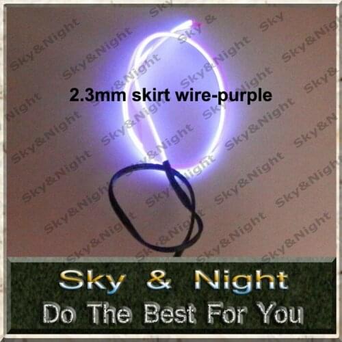 High brigtness 2.3mm diameter100m EL glowing Wire/ el flashing cable neon rope+Free shipping (Without Inverter)
