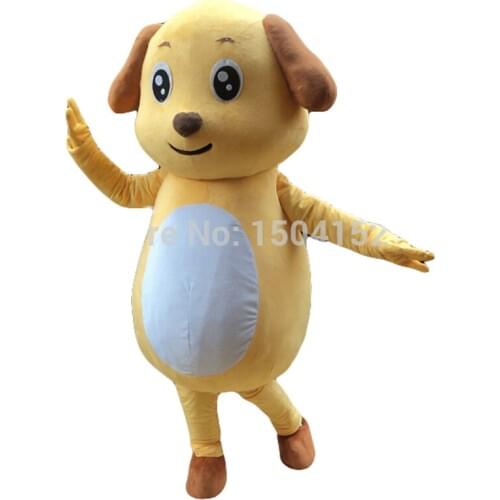 Yellow dog Mascot costume Adult size Yellow dog Mascot costume Free shipping