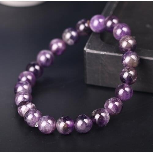 Woman Bracelets Stones Purple Quartz Crystal For Womens Fashion Energy Charm Bracelets Jewelry Good Quality