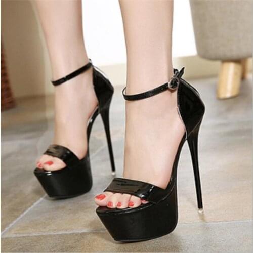 Women Sexy Large Size Catwalk Sandals Womens Summer Stiletto Platform Nightclub Sexy High Heels Womens Heels