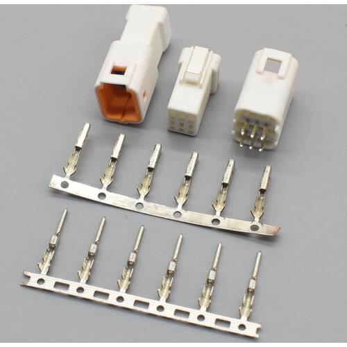 1-20Sets 6Pin Way Male Female JST Automotive Wire Connector With Pins For Benz BMW Car 06R-JWPF-VSLE-S 06T-JWPF-VSLE-S