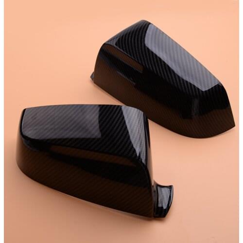 1Pair 51167187431 ABS Car Side Rearview Door Wing Mirror Cover Cap 51167187432 Fit for BMW 5 Series E60 E61 E63 E64 2008-2010