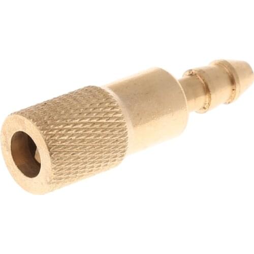 1PC Car Auto Brass 6mm Tyre Wheel Tire Air Chuck Inflator Pump Valve Clip Clamp Connector Adapter J60F
