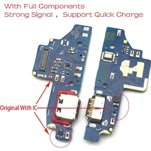 10Pcs/Lot,Dock Connector Micro USB Charger Charging Port Flex Cable Board For Nokia 7.2 With Microphone Replacement Parts