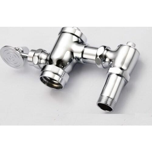 BAIDAIMODENG Brass Horizontal Foot Flushing Water Valve Switch Complete Squatting Toilet Assembly OEM Bluetooth Flusher