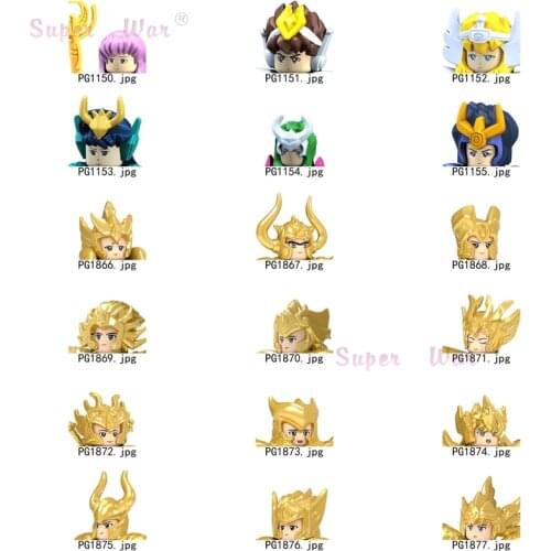 Single Cartoon movie TV Anime models Figures Head accessories Building Blocks toys for children Series-141